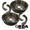 RDA D22 Rear Genuine Brake Drums & Shoes - Nissan Navara D22 All Variants