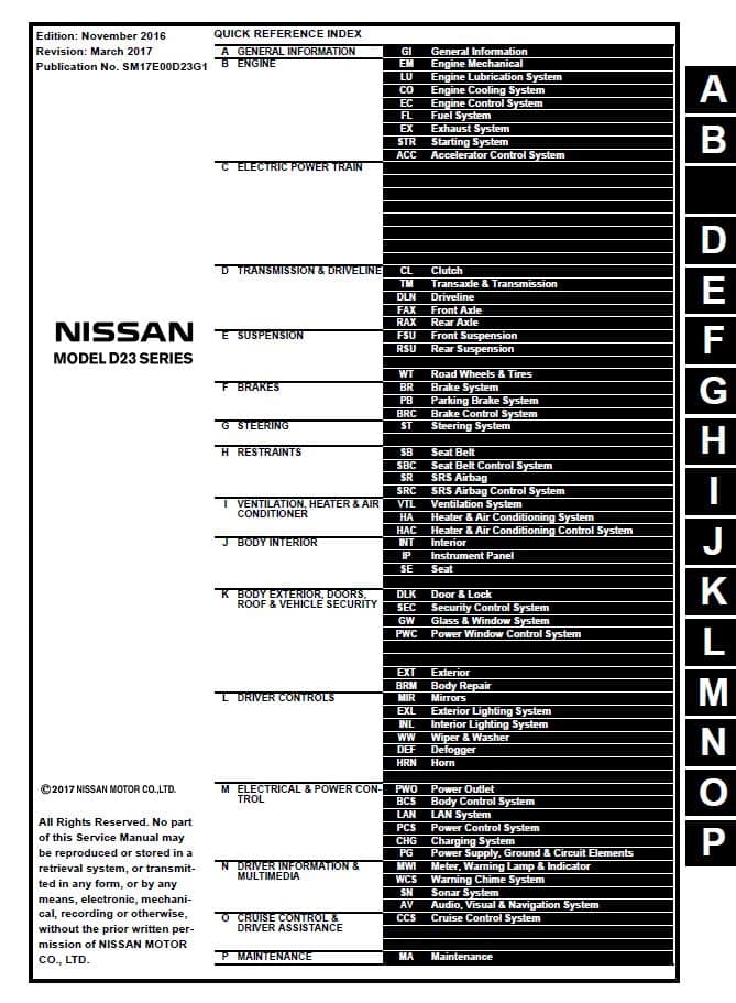 Np300 Series Service Manuals Navlife, 2018 Nissan Navara D40 Radio Wiring Diagram