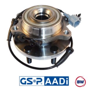 Wheel Hub Assembly - Nissan Navara D40 YD25, VQ40DE & V9X 4WD Models with ABS (Spain Built)