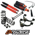 Outback Armour 2" Lift Kit 2F/2R Long Travel - Nissan Navara NP300 Coil Rear