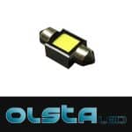 OlstaLED 3W COB LED Globe - 31mm Festoon White CANBUS