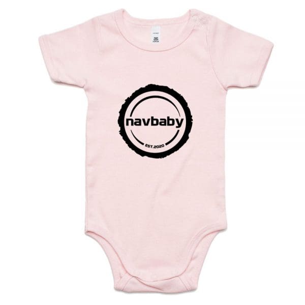 #navbaby Infant Mini-Me One-Piece - Pink (Black Print)