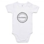 #navbaby Infant Mini-Me One-Piece - White (Grey Print)