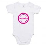 #navbaby Infant Mini-Me One-Piece - White (Pink Print)