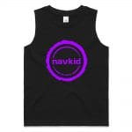 navkid Kids Barnard Tank - Black (Purple Print)