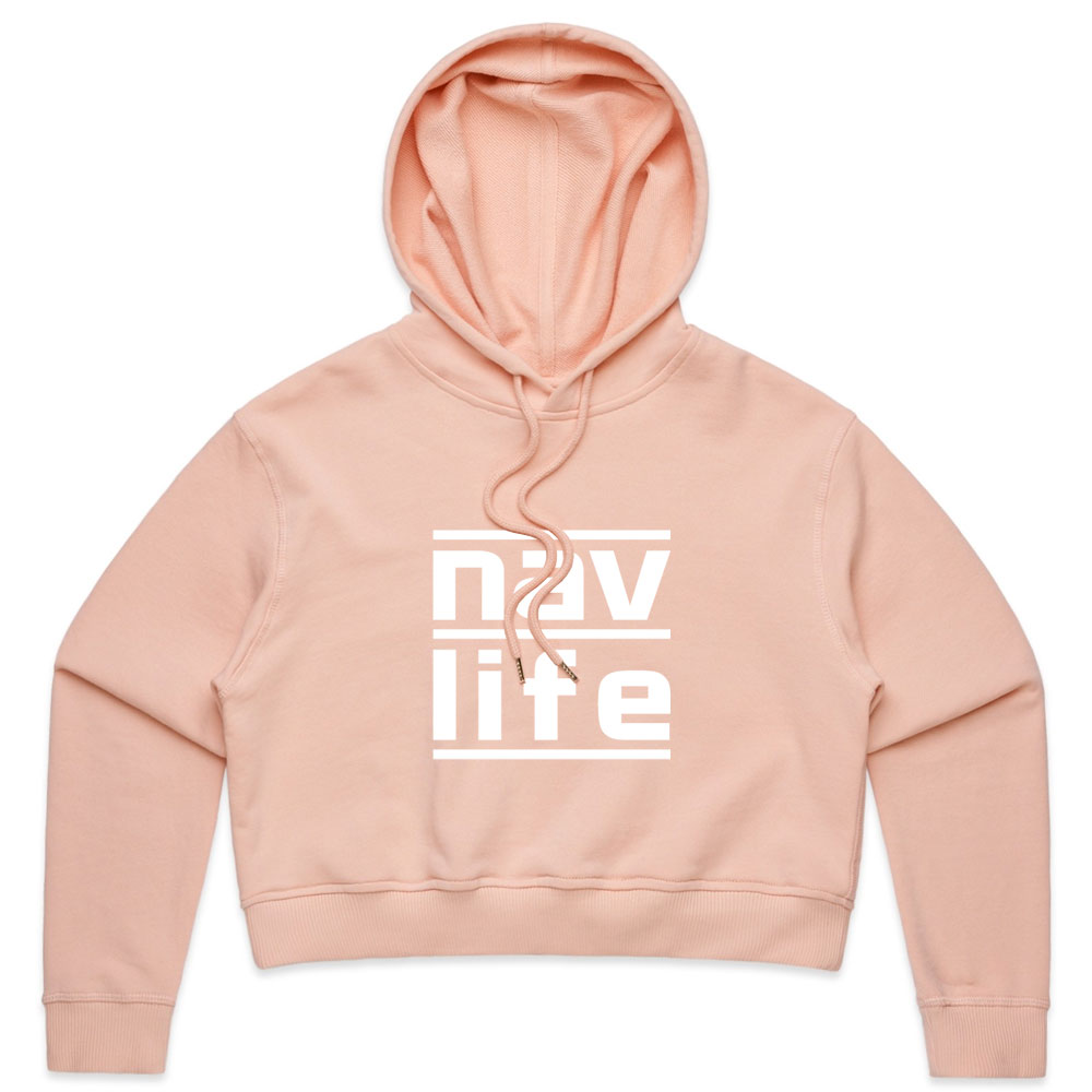 Navlife Womens Crop Hoodie - Pale Pink Style 2 - #navlife - The Home of ...