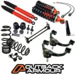 Outback Armour 3" Lift Kit 3F/2R Long Travel - Nissan Navara NP300 Coil Rear