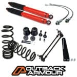 Outback Armour Lift Kit (REAR ONLY) Long Travel - Nissan Navara NP300 Coil Rear