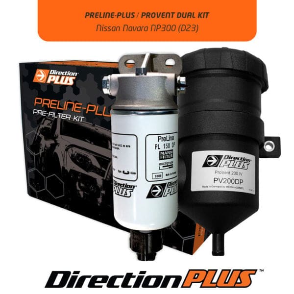 PreLine-Plus Pre-Filter + ProVent Catch Can Kit NAVARA NP300 (PLPV630DPK)