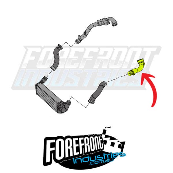 Throttle Body Intercooler Pipe - NISSAN Navara NP300 - Image 3