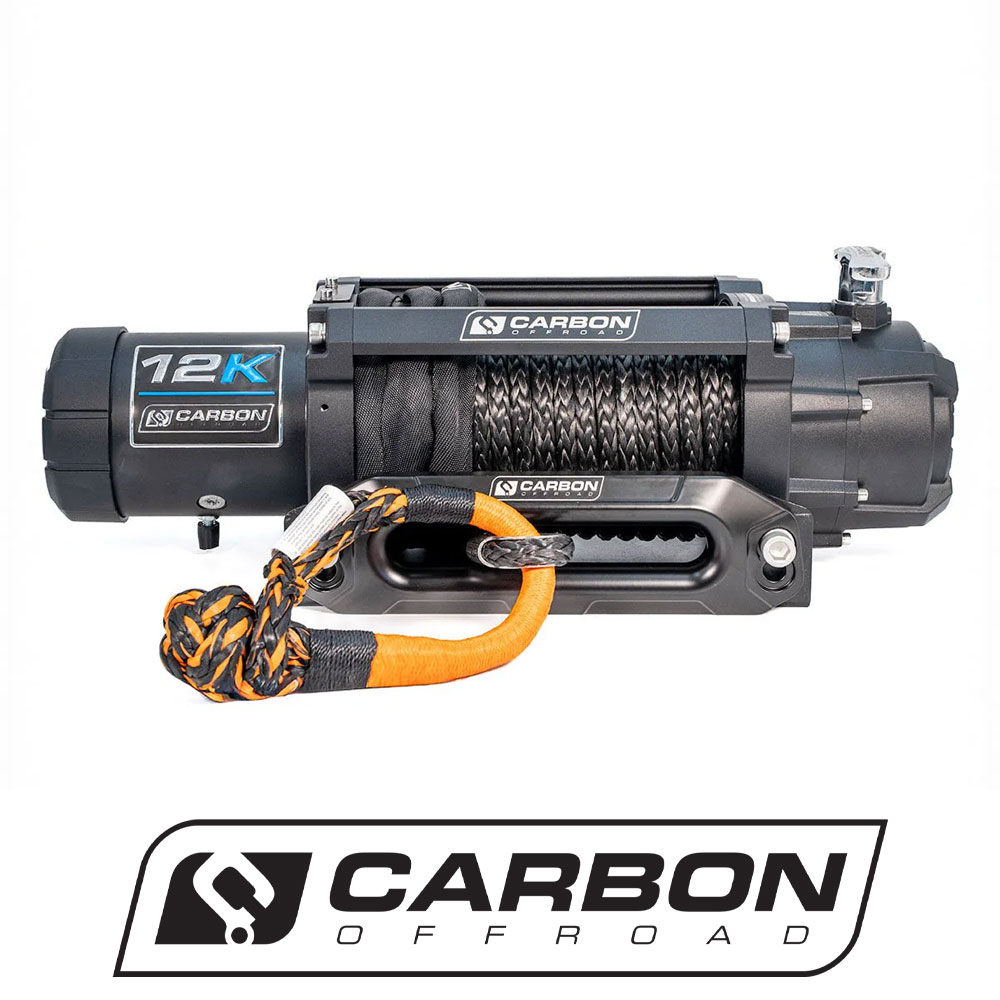 Carbon 12K - 12000lb Winch V3X with Soft Shackle