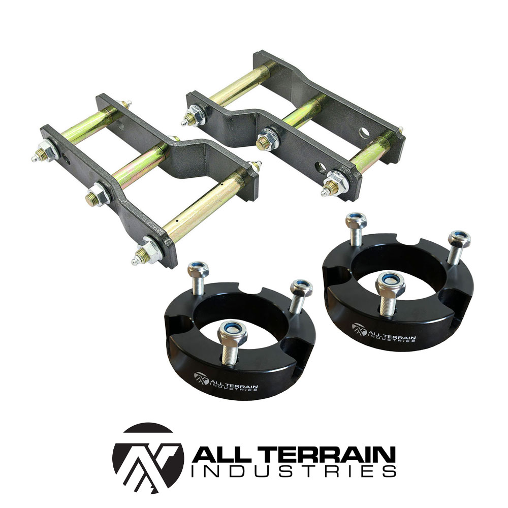 ATI SPACER/SHACKLE LIFT KIT - 2" FRONT + 2" REAR - NISSAN NAVARA D40 2005-2015